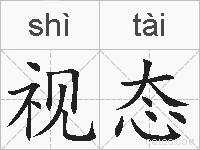 视态的拼音