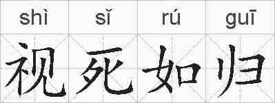 视死如归的拼音
