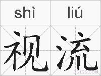 视流的拼音