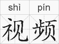 视频的拼音