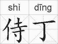 侍丁的拼音