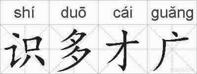 识多才广的拼音