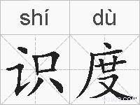 识度的拼音