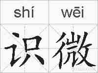 识微的拼音