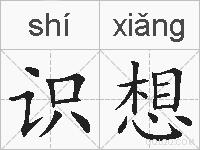 识想的拼音