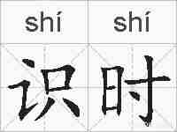 识时的拼音
