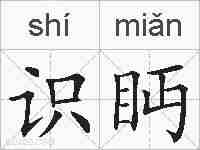 识眄的拼音