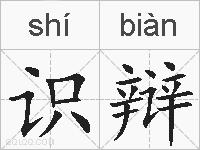 识辩的拼音