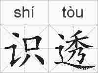 识透的拼音