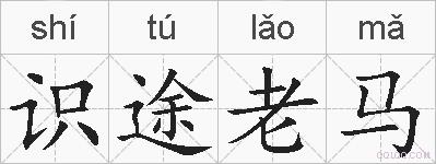 识途老马的拼音