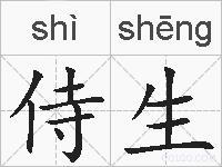 侍生的拼音