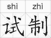 试制的拼音