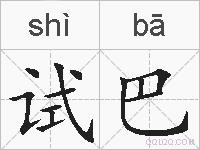 试巴的拼音