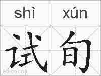 试旬的拼音