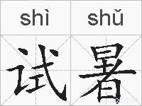 试暑的拼音