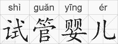 试管婴儿的拼音