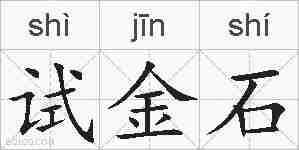 试金石的拼音