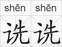 诜诜的拼音