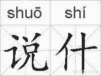 说什的拼音