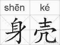 身壳的拼音