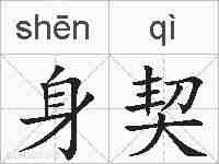 身契的拼音