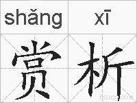 赏析的拼音