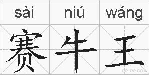 赛牛王的拼音