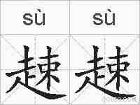 趚趚的拼音