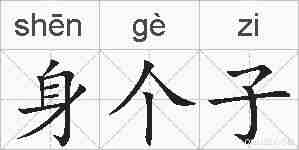 身个子的拼音