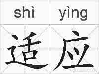 适应的拼音