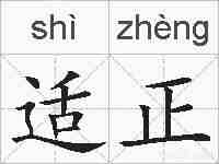 适正的拼音