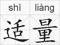 适量的拼音