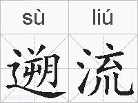 遡流的拼音