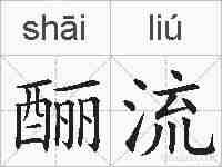 酾流的拼音