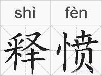 释愤的拼音