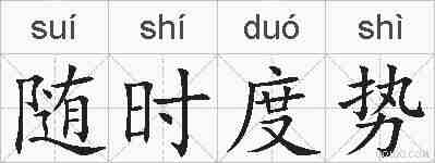 随时度势的拼音