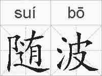 随波的拼音