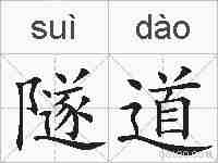隧道的拼音