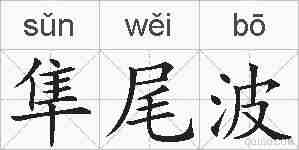 隼尾波的拼音