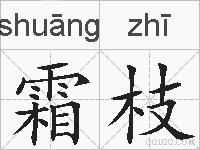 霜枝的拼音