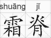 霜脊的拼音