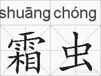 霜虫的拼音