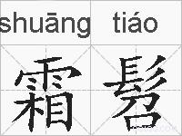 霜髫的拼音
