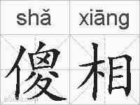 傻相的拼音