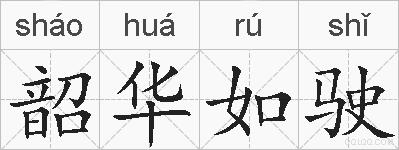韶华如驶的拼音