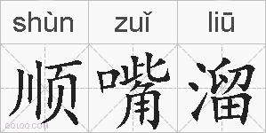 顺嘴溜的拼音