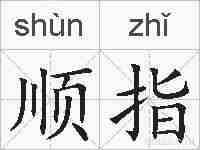 顺指的拼音