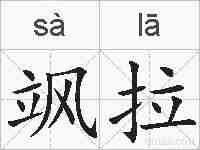 飒拉的拼音