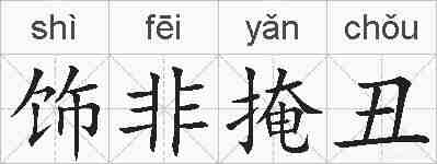 饰非掩丑的拼音