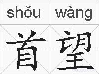 首望的拼音